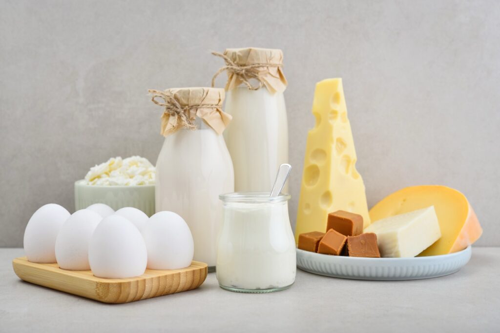 Assorted dairy products